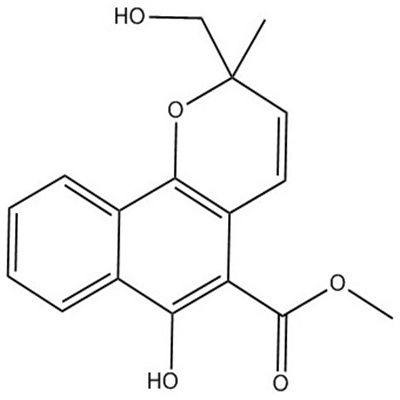 6-羟基-2-(羟基甲基)-2-甲基-2H-萘并[1,2-B]吡喃-5-羧酸甲酯1357351-29-1