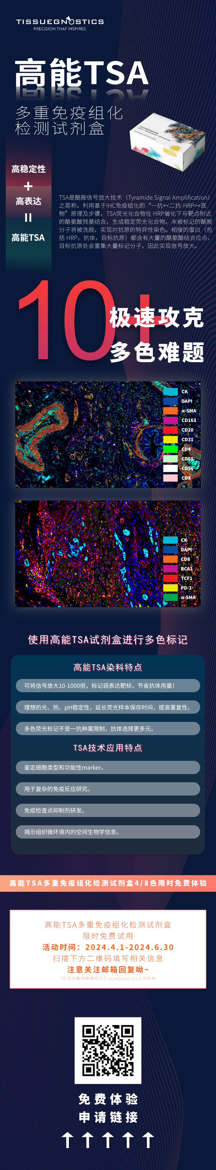 免费试用 | 高能TSA多重免疫组化检测试剂盒限时免费体验