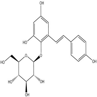 2,3,5,4’-四羟基二苯乙烯-2-O-β-D-葡萄糖苷分析对照品82373-94-2