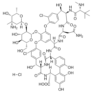 Vancomycin hydrochloride结构式