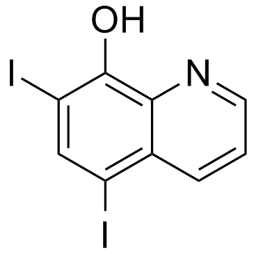 Diiodohydroxyquinoline结构式