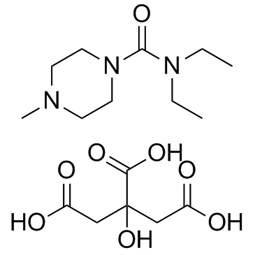 Diethylcarbamazine citrate结构式