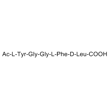 N-terminally acetylated Leu-enkephalin结构式
