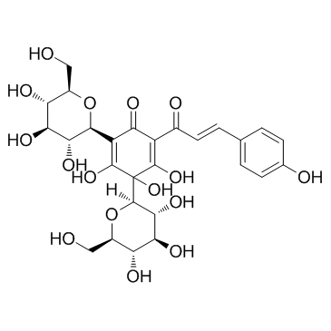 Hydroxysafflor yellow A结构式