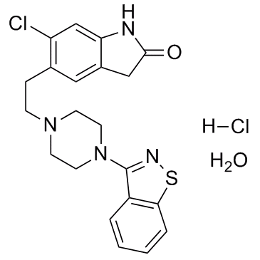 Ziprasidone hydrochloride monohydrate结构式