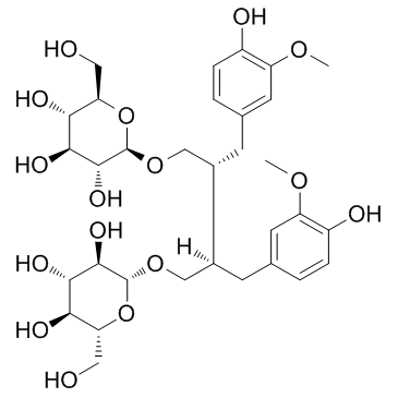 Secoisolariciresinol diglucoside结构式