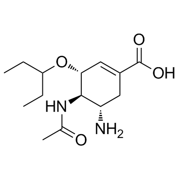 Oseltamivir acid结构式