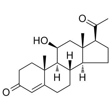 11beta-Hydroxyprogesterone结构式