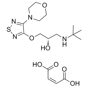 (S)-Timolol Maleate结构式