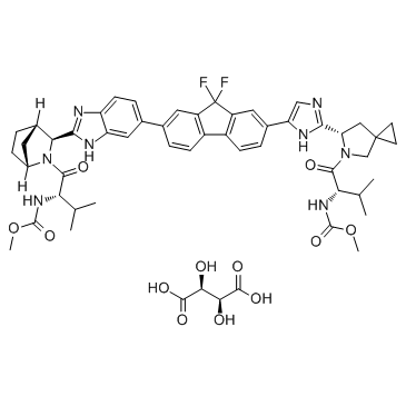 Ledipasvir D-tartrate结构式
