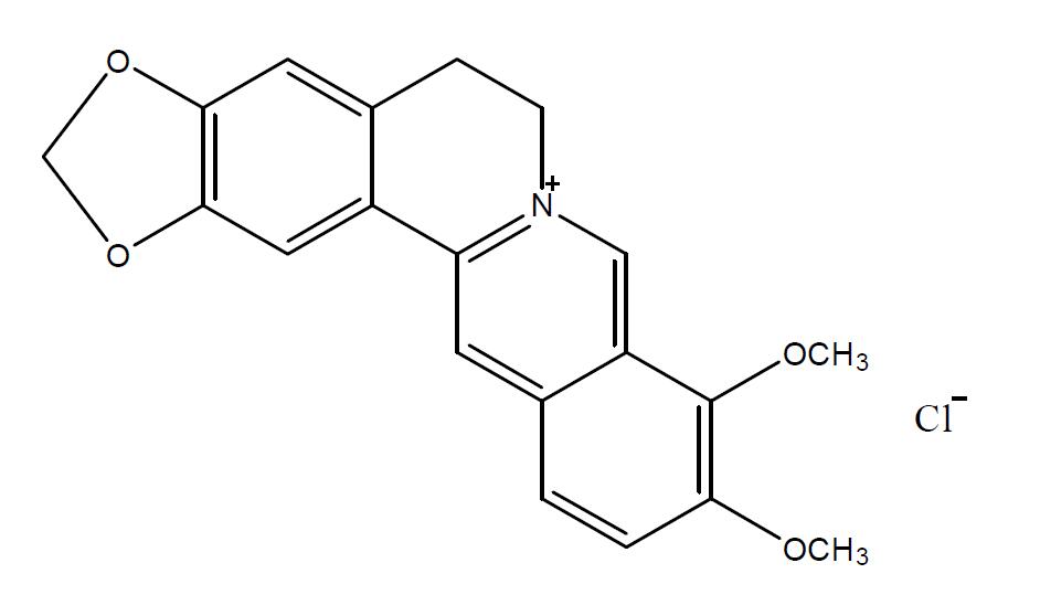 盐酸小檗碱结构式图片