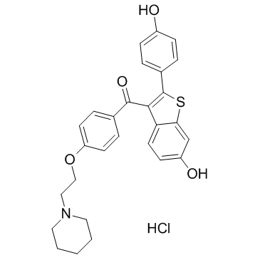 Raloxifene hydrochloride结构式