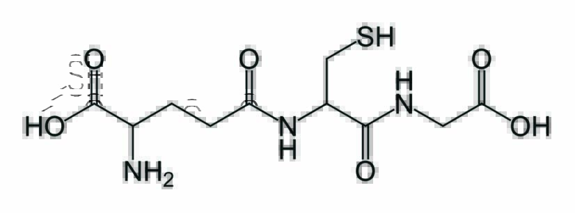 L-谷胱甘肽(还原型)分子结构式