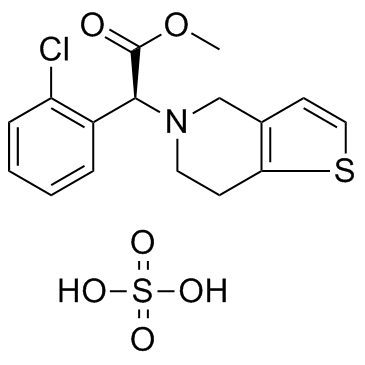 Clopidogrel hydrogen sulfate结构式