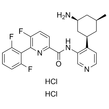 PIM-447 dihydrochloride结构式