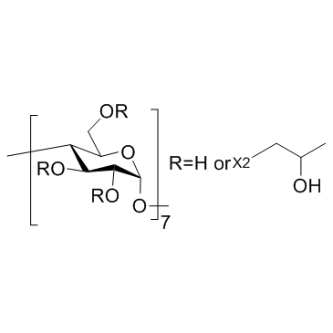(2-Hydroxypropyl)-β-cyclodextrin结构式