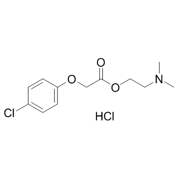 Meclofenoxate hydrochloride结构式