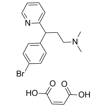 Brompheniramine maleate结构式