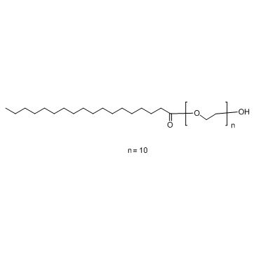 Polyoxyethylene stearate结构式