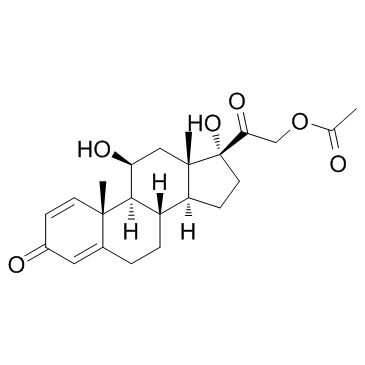 Prednisolone 21-acetate结构式
