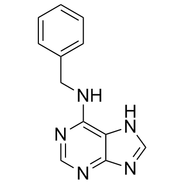 6-Benzylaminopurine结构式