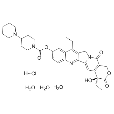 Irinotecan hydrochloride trihydrate结构式