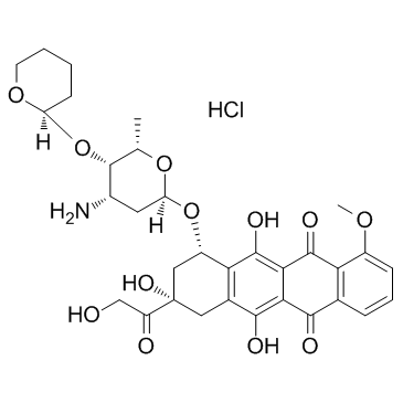Pirarubicin Hydrochloride结构式