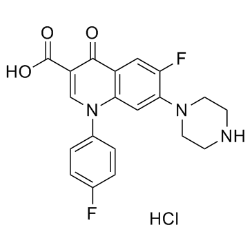 Sarafloxacin hydrochloride结构式