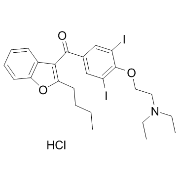 Amiodarone hydrochloride结构式