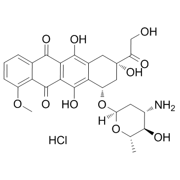 Epirubicin hydrochloride结构式