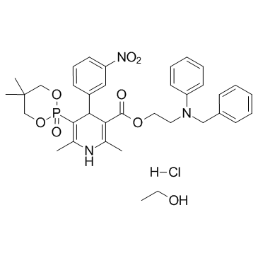 Efonidipine hydrochloride monoethanolate结构式