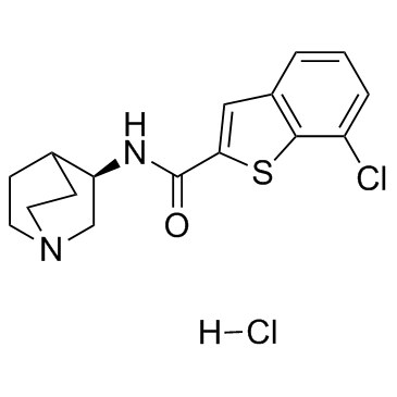 EVP-6124 hydrochloride结构式