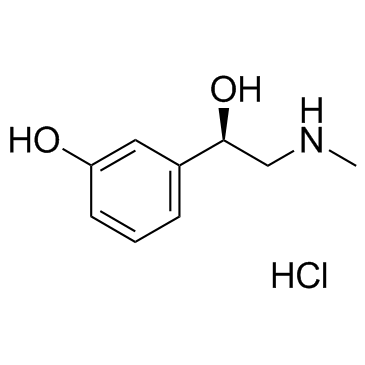 (R)-(-)-Phenylephrine hydrochloride结构式