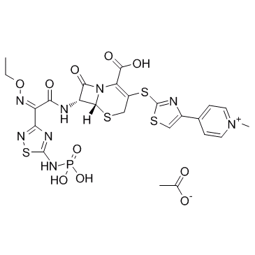Ceftaroline fosamil结构式