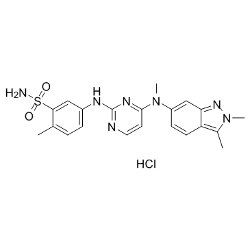 Pazopanib Hydrochloride结构式