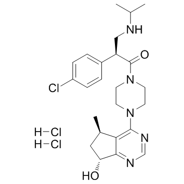 GDC-0068 dihydrochloride结构式