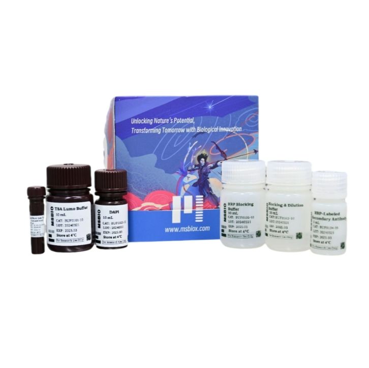 酪胺信号放大试剂盒（TSA，Tyramide），五色多重荧光免疫组化染色试剂盒，5-Plex Tyramide Lumo Kit(200x)