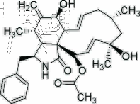 细胞松弛素B分子结构式