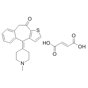Ketotifen fumarate结构式