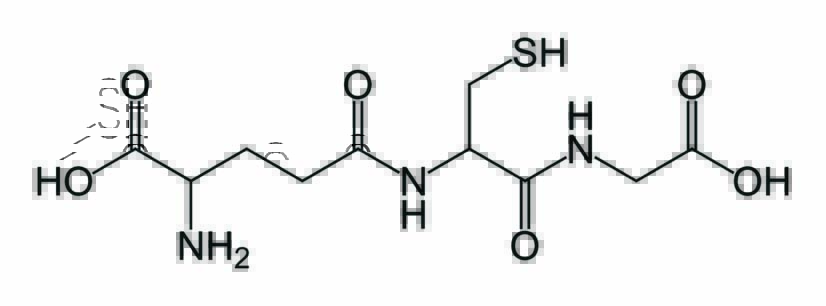 L-谷胱甘肽(还原型)分子结构式
