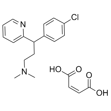 Chlorpheniramine maleate结构式