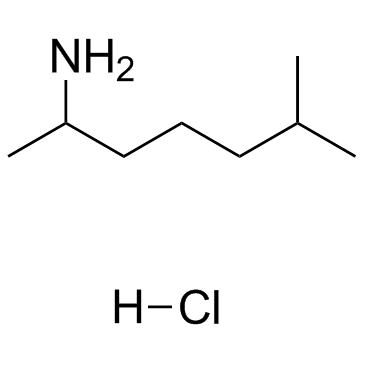 2-Amino-6-methylheptane hydrochloride结构式