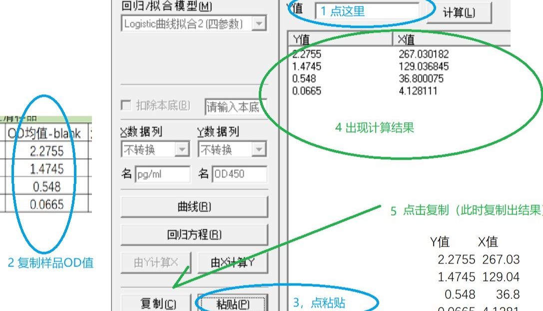 如何使用ELISACalc软件批量计算样品浓度