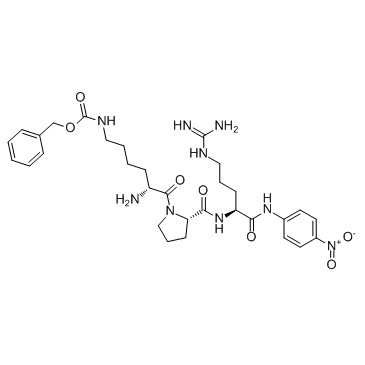 D-Lys(Z)-Pro-Arg-pNA结构式