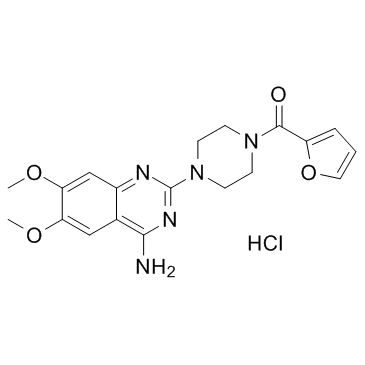 Prazosin hydrochloride结构式