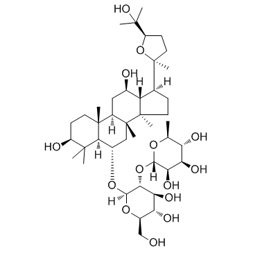 Pseudoginsenoside F11结构式