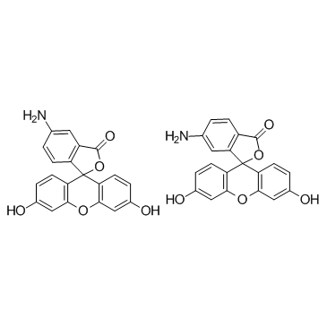 5(6)-Aminofluorescein结构式