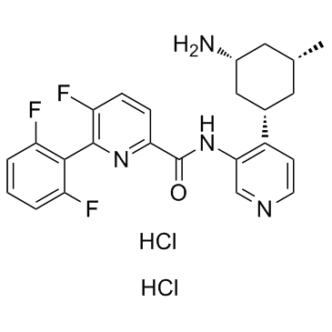 (1S,3R,5R)-PIM447 dihydrochloride结构式