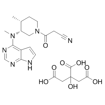 Tofacitinib citrate结构式