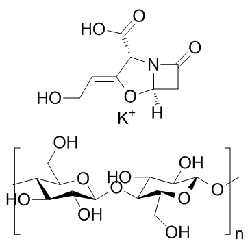 Potassium clavulanate cellulose结构式